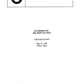 9b. Roh Tae Woo - Statement(B)
