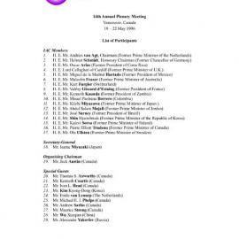 4.Vancouver Plenary LOP [list of participants]