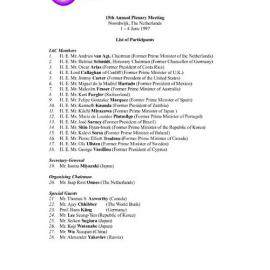 5. Noordwijk Plenary LOP [list of participants]