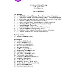 4.Rio de Janeiro Plenary LOP [list of participants]