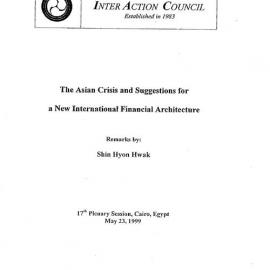 6g. Shin Hyon Hwak - Asian Crisis