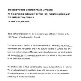 7. Prime Minister Lipponen