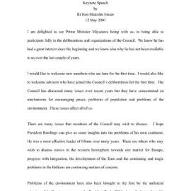 6. Keynote speech - Fraser