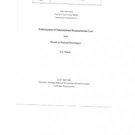 3j. Green - Int'l Humanitarian Law