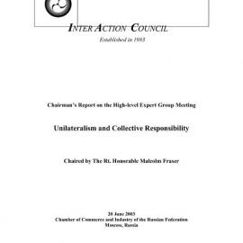 3a. EG [expert group] Report - Unilateralism & Collective Responsibility