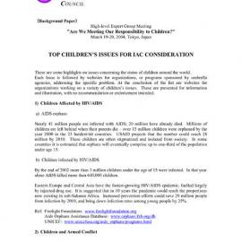 2m. Top Children's Issues