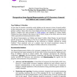 2n UNSG - Children and Armed Conflict