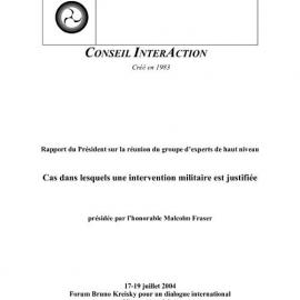 3b. EG [expert group] Report - Military Intervention (French)