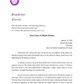 2f. Axworthy-Steer Clear of Missile Defence