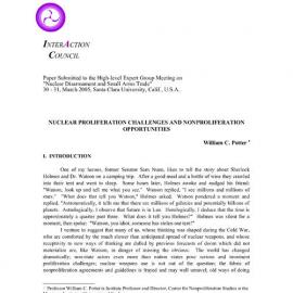 2i. Potter-NUCLEAR PROLIFERATION CHALLENGES