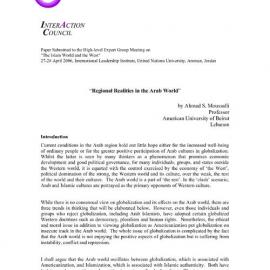 3r. Moussalli (Regional realities in the Arab World)