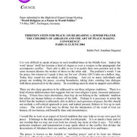 2o. Magonet_Thirteen Steps for Peace