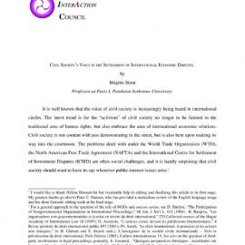 2q. Stern - Settlement of Int'l Disputes