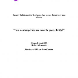 3c. EG [expert group] Report・ColdWar (French)