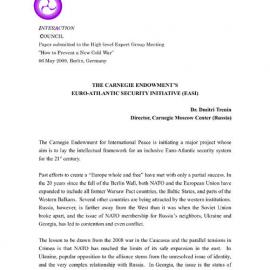 3h. Trenin - Euro Atlantic Security Initiative