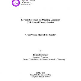 7a. Keynote Speech - Schmidt