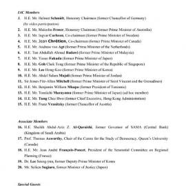 5. Hiroshima Plenary LOP [list of participants]