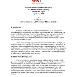 8. Nunn remarks to InterAction Council 18Apr2010