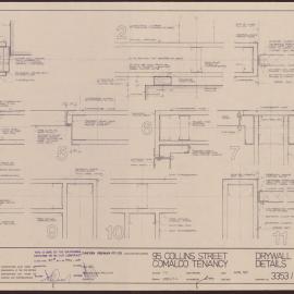 '95 Collins Street, Comalco Tenancy, Drywall partition details