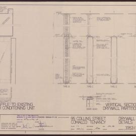 '95 Collins Street, Comalco Tenancy, Drywall partition details