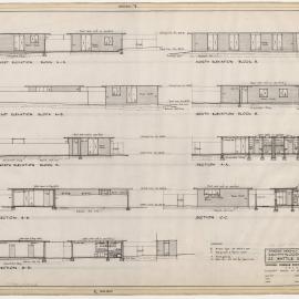 Knottywood Flats, at 63 Wattle Road, Hawthorn. Working Drawing Elevations and Sections