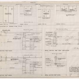 Knottywood Flats, at 63 Wattle Road, Hawthorn. Structural and Window Details