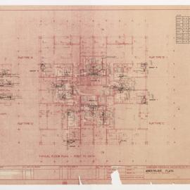 Aberfeldie Flats, typical Floor plan - first to sixth