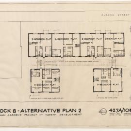 Architectural drawing, Hotham Gardens Project