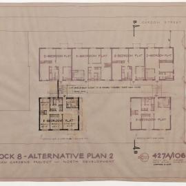 Architectural drawing, Hotham Gardens Project