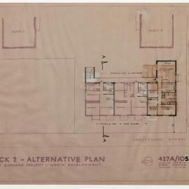 Architectural drawing, Hotham Gardens Project
