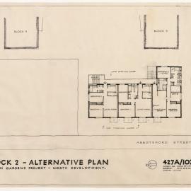 Architectural drawing, Hotham Gardens Project