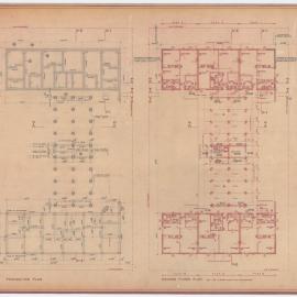 Hotham Gardens Project, North Development - Block 4 Foundation and Ground Floor Plans