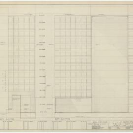 Eagle Star House, 1/8th scale elevations, South and East
