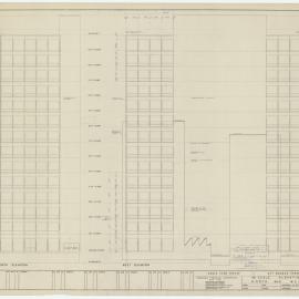 Eagle Star House, 1/8th scale, elevations, North and West