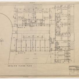 Canterbury Court Flats, Toorak, for A W Dexter Esq. Ground Floor Plan