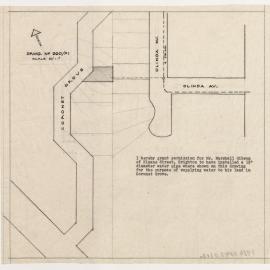 Permission statement to lay water pipe. Unsigned