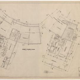 House in Coronet Grove, Beaumaris, for M D Gibson. Ground and First Floor Plan