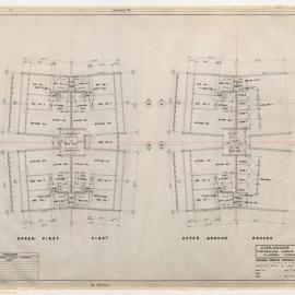 Currawong Flats, Northbourne Avenue, Canberra for Flinders Company Pty Ltd. Ground and Upper Ground, First and Upper First Plan and Ammendments