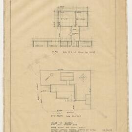 House at Eildon for Mr. M G Speedie Esq. State Rivers and Water Supply Commission. Elevation Plan