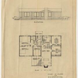 House at Eildon for Mr. M G Speedie Esq. State Rivers and Water Supply Commission. Site Plan