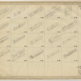 Precut Housing for the Victorian Railways. Site Bundling Diagrams Framing A22 to A41