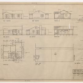 Timber Framed House for Simmie and Co Pty Ltd. Corner Keilor Road and Dale Street. Plans and Elevations