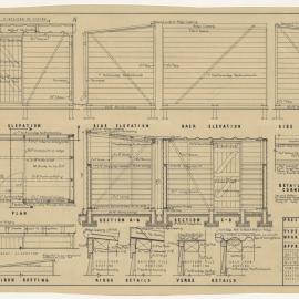 [Victorian Pre-cut Housing] Type 'B' Fuel Shed Working Drawing