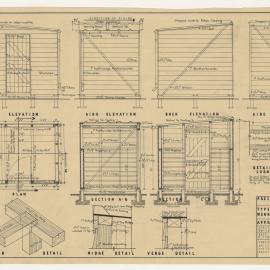 [Victorian Pre-cut Housing] Type 'A' Fuel Shed Working Drawing