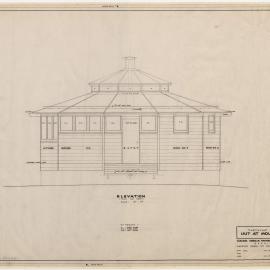 Chetwynd Ski Club. Hut at Mount Buller. Elevation