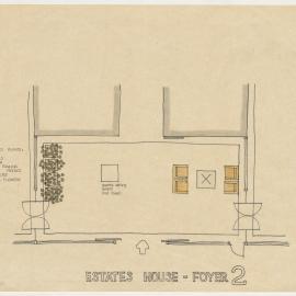 Estates House. Foyer 2. Includes Suggested Plants