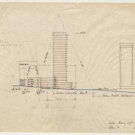 Section showing Light Angles, Scheme B