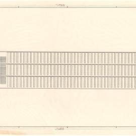 BROKEN HILL PROPRIETARY COY. LTD. NOTIONAL DIAGRAMS ELEVATIONAL STUDY SCHEME C3 RIGID FRAME & COMPOSITE CONSTRUCTION…T-COLUMNS & SET-BACK CURTAIN WALL. [BHP House]