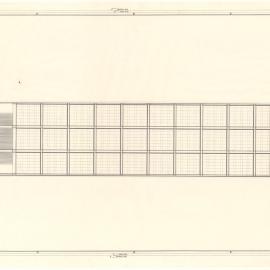 BROKEN HILL PROPRIETARY COY. LTD. NOTIONAL DIAGRAMS ELEVATIONAL STUDY SCHEME F1 EXPOSED VERTICAL CANTILEVER TRUSS WITH THREE BAY VIERENDEEL BRACING [BHP House]