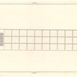 BROKEN HILL PROPRIETARY COY. LTD. NOTIONAL DIAGRAMS ELEVATIONAL STUDY SCHEME F2 EXPOSED VERTICAL CANTILEVER TRUSS WITH THREE BAY VIERENDEEL BRACING & CRUCIFORM COLUMNS [BHP House]